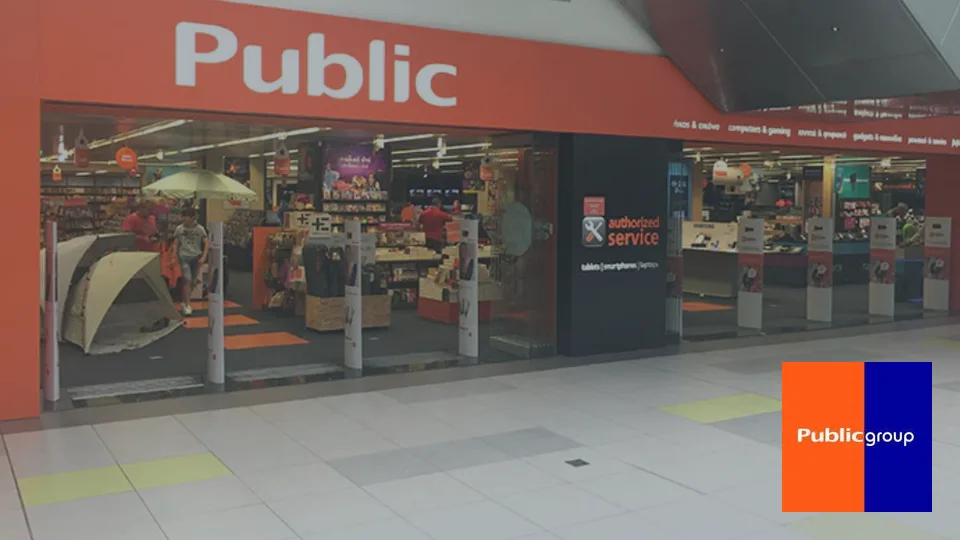 Public retail store front