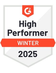 G2 High Performer, Winter 2025