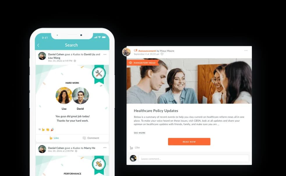 Workmates application screen