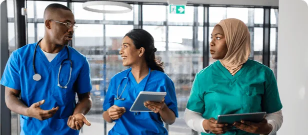 employees in healthcare
