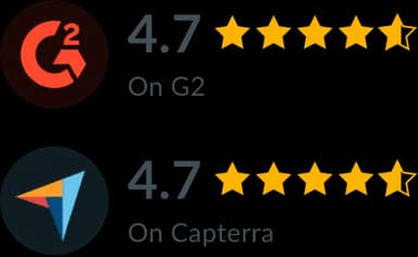 G2 and Capterra ratings