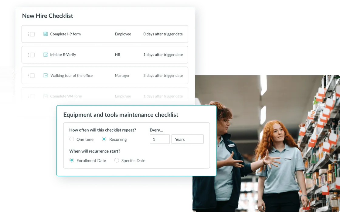 Example of a checklist for hr automation