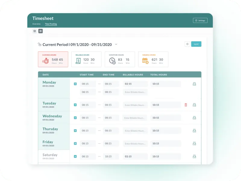 Time Clock app