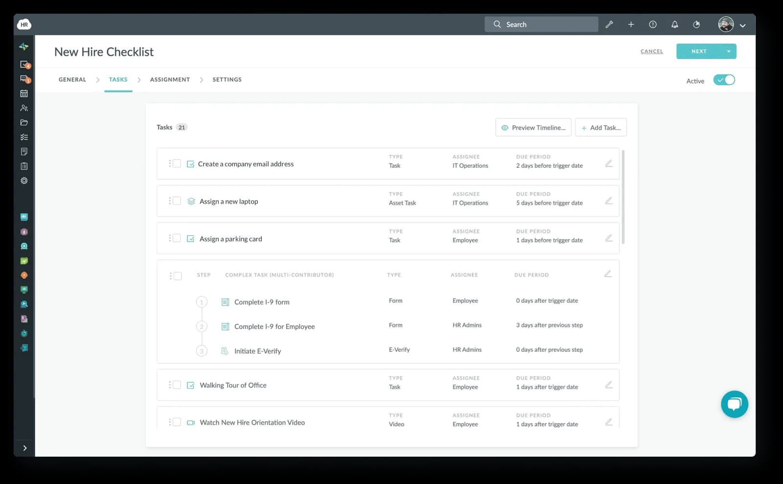 Workflows and checklists