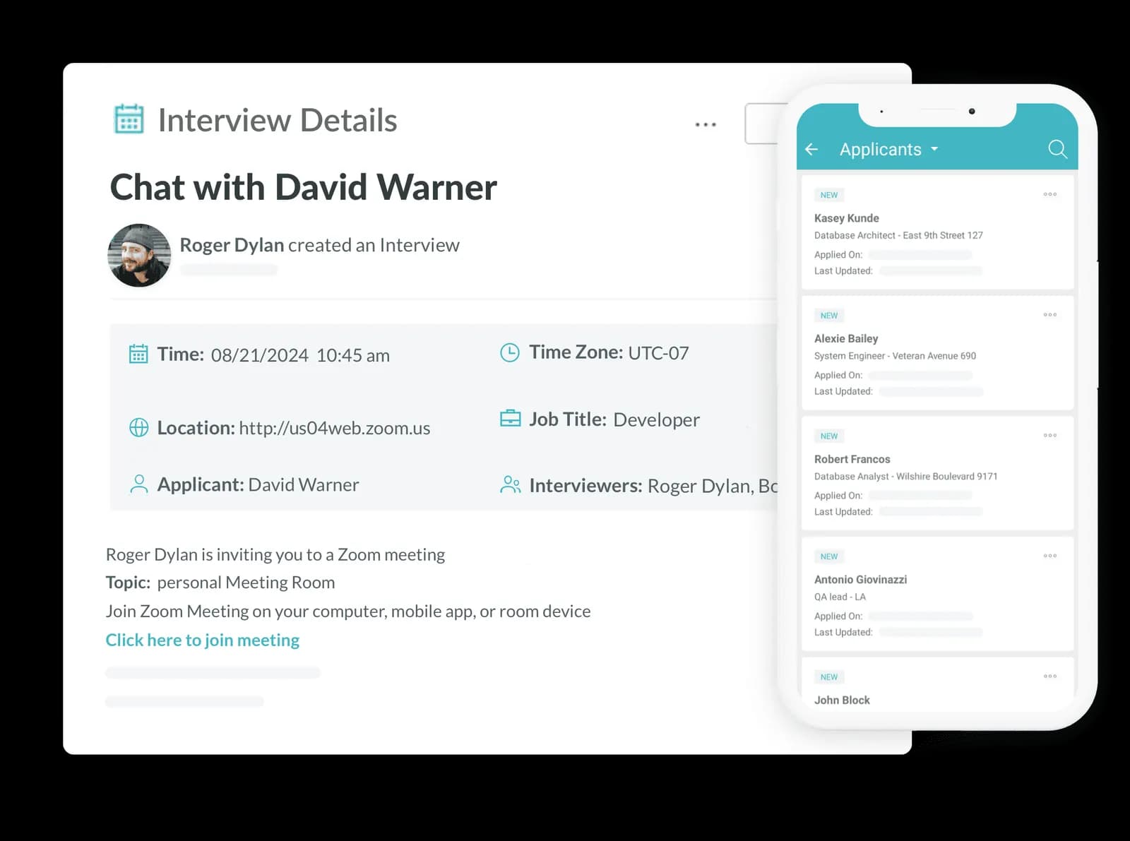 schedule interviews