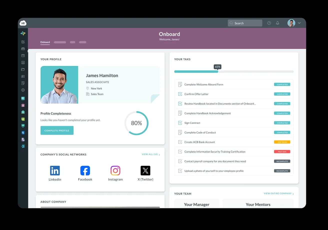 Onboarding app