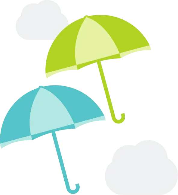 Two umbrellas