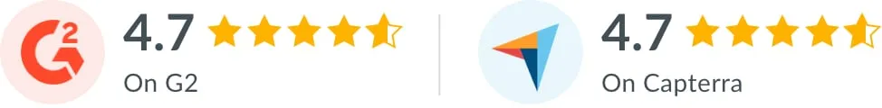 G2 and Capterra ratings