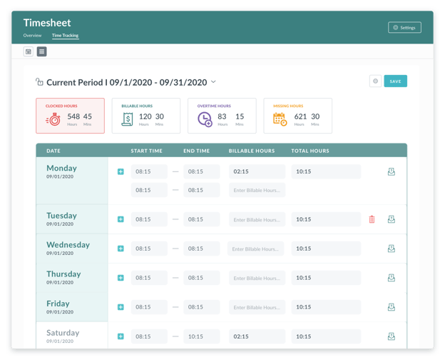 6. Time tracking & leave management 