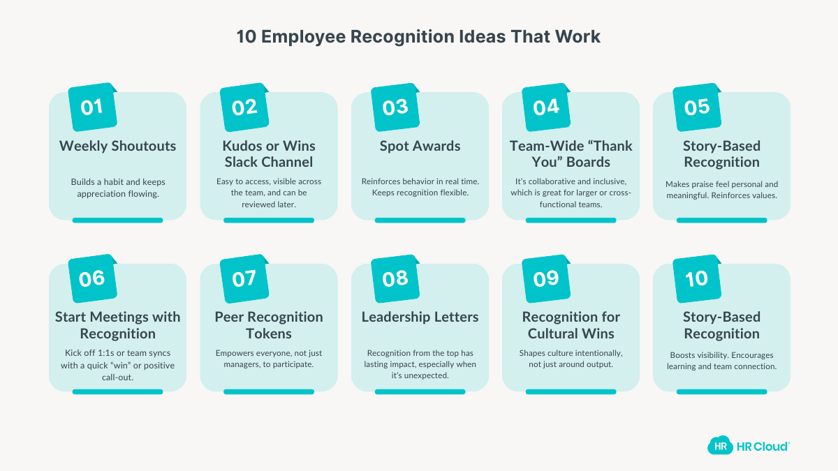 10 Employee Recognition Ideas That Work