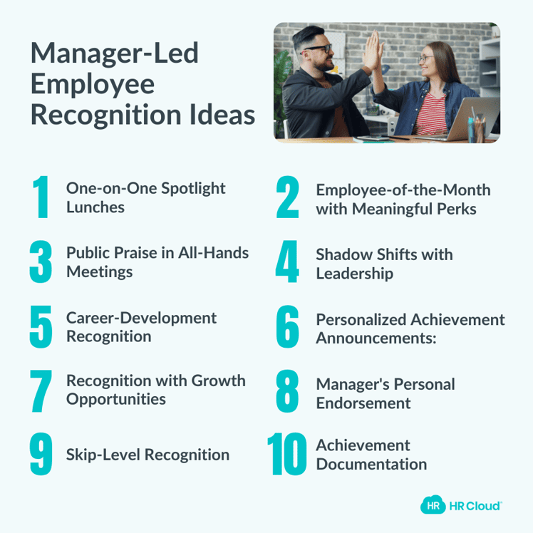 Manager-Led Employee Recognition Ideas (21–30)