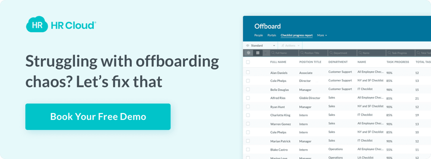 Offboarding by HR Cloud