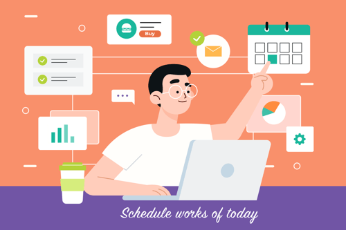 2. Letting the employees create their own work-schedule: 