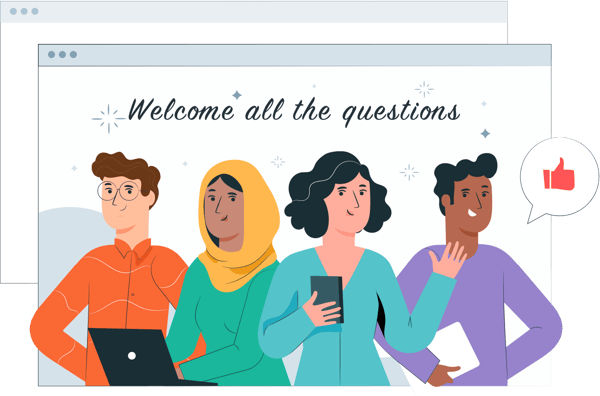 7. Encourage new hires to ask questions.