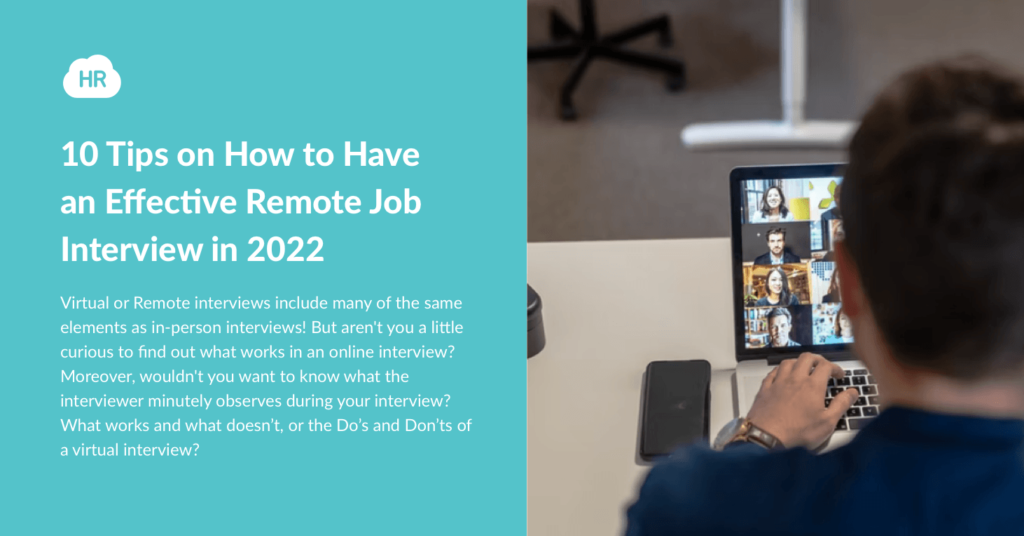 10 Tips on How to Have an Effective Remote Job Interview 