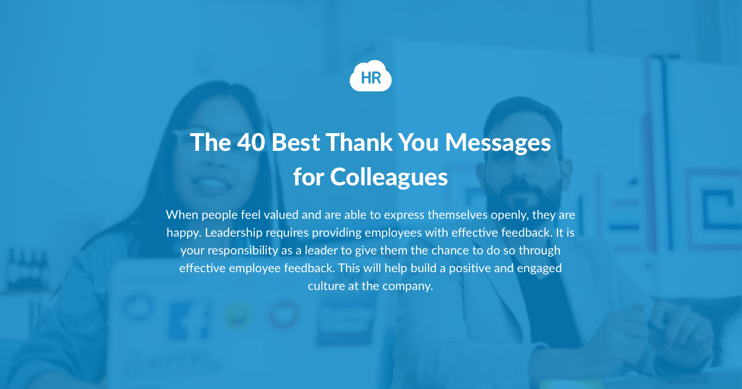 70 Thank You Messages For Colleague To Appreciate Support