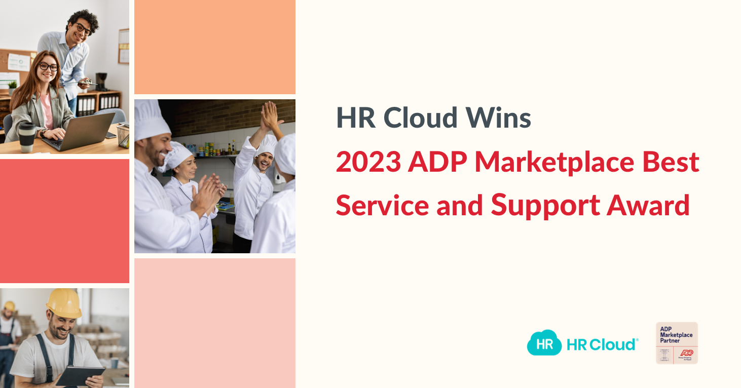 HR Cloud Wins 2023 ADP Marketplace Best Service and Support Award