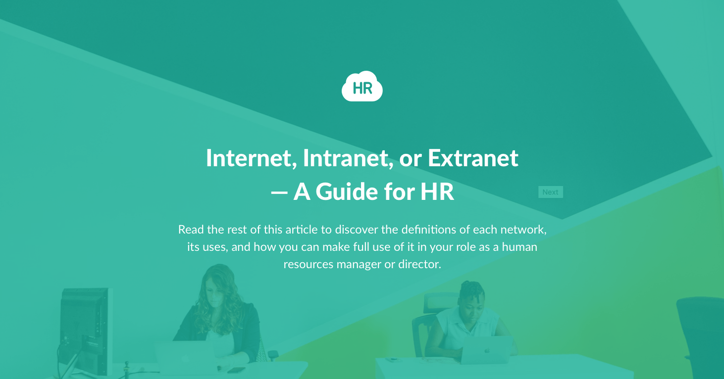 Internet, Intranet, or Extranet — A Guide for HR