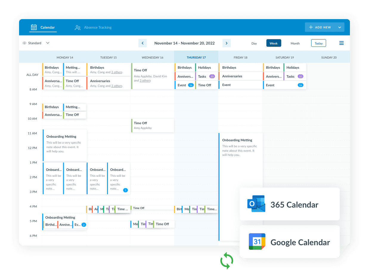 Calendar integration