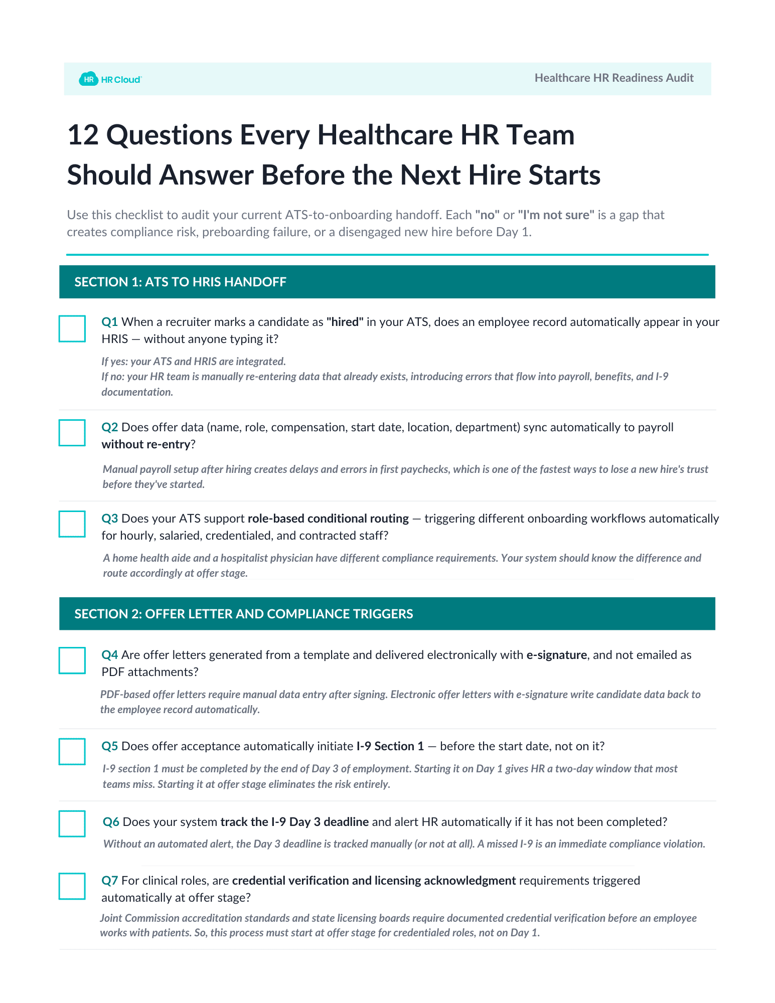 ATS-to-Onboarding Integration Checklist