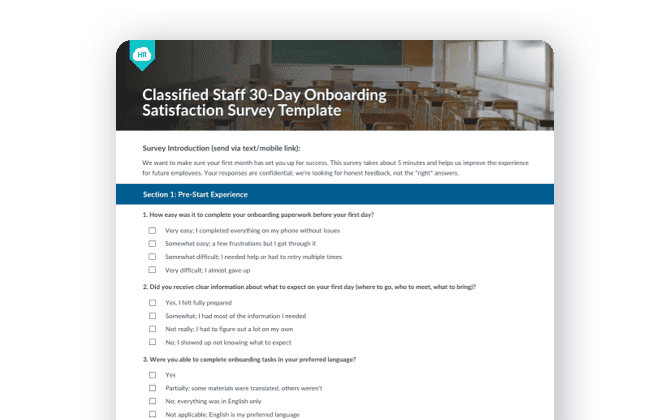 Staff 30-Day Onboarding