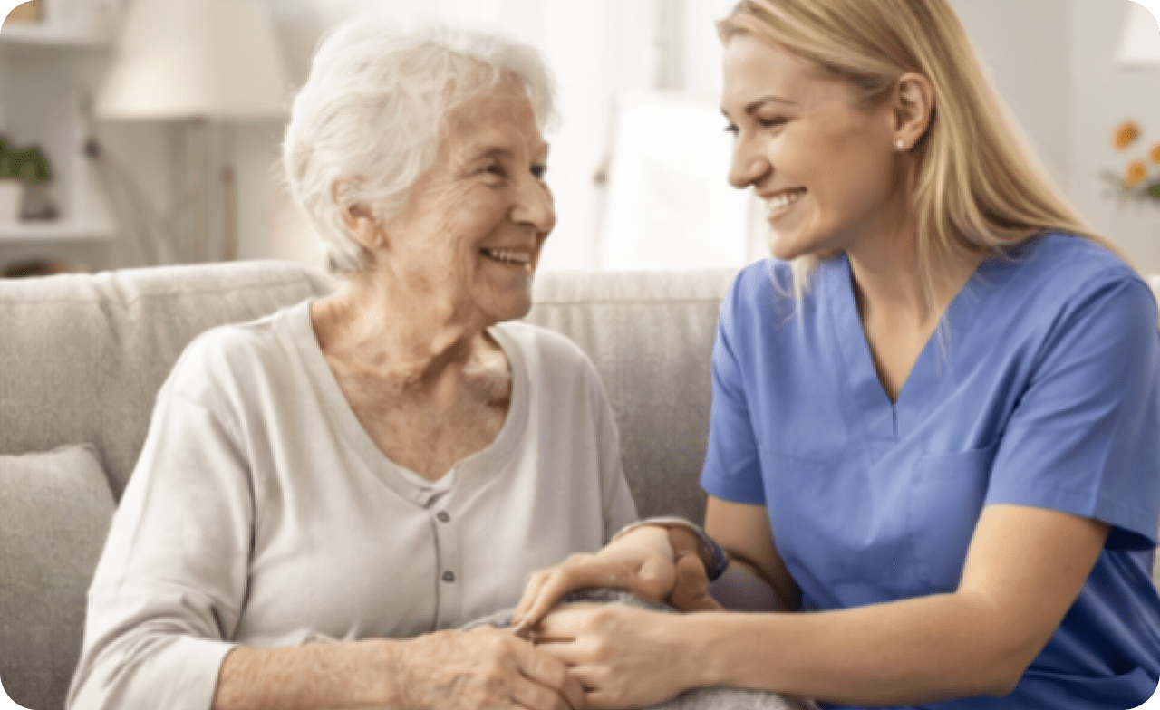 healthcare workers connected