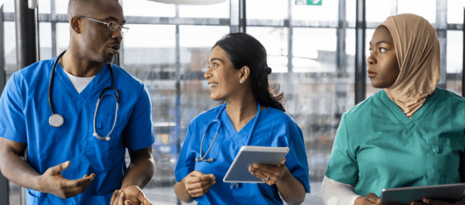 employees in healthcare