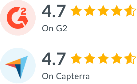 G2 and capterra ratings