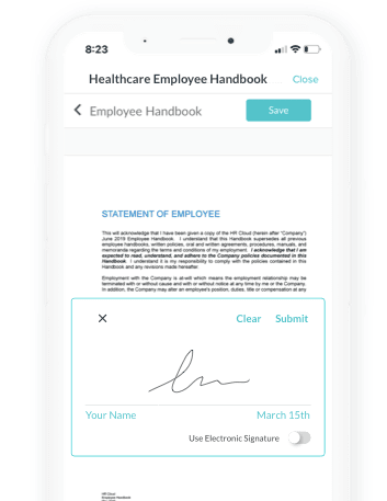 task signature