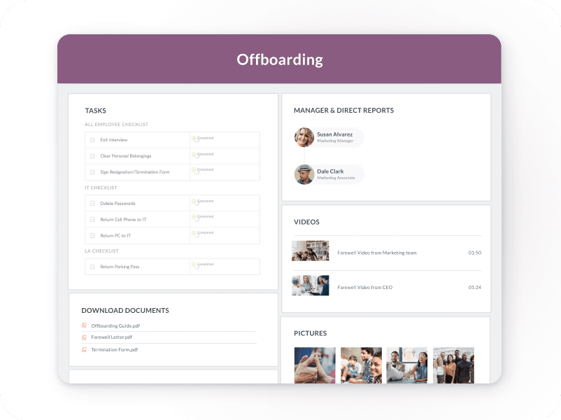 Offboarding app