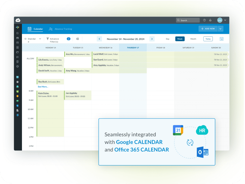 Time Off Tracking app