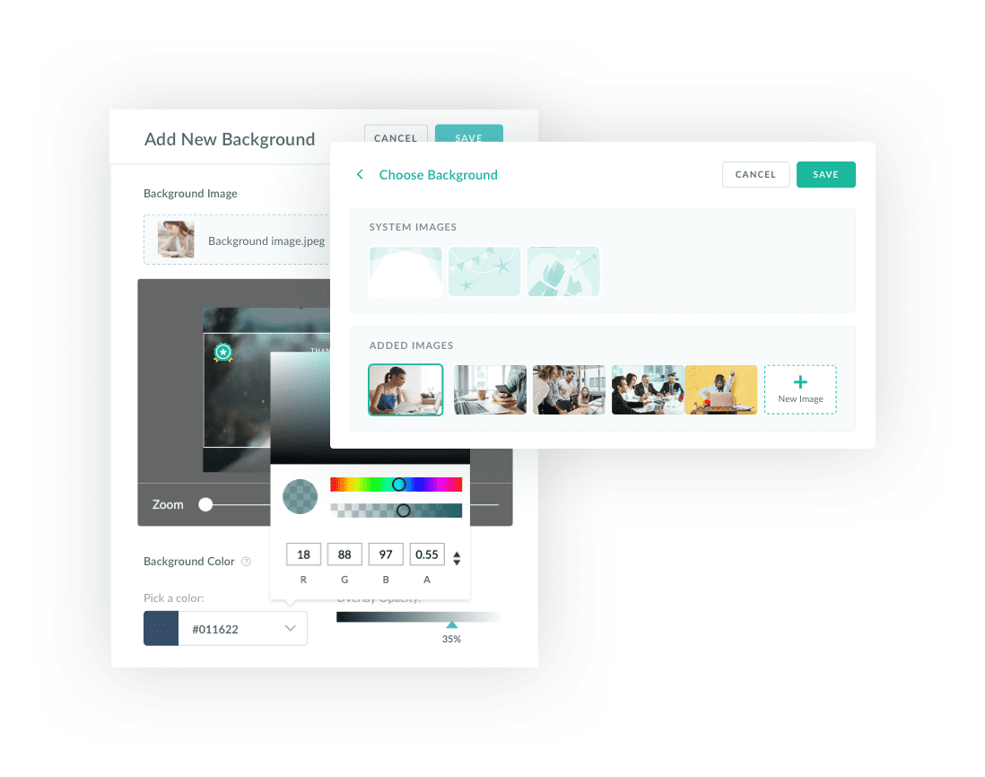 customize the background image