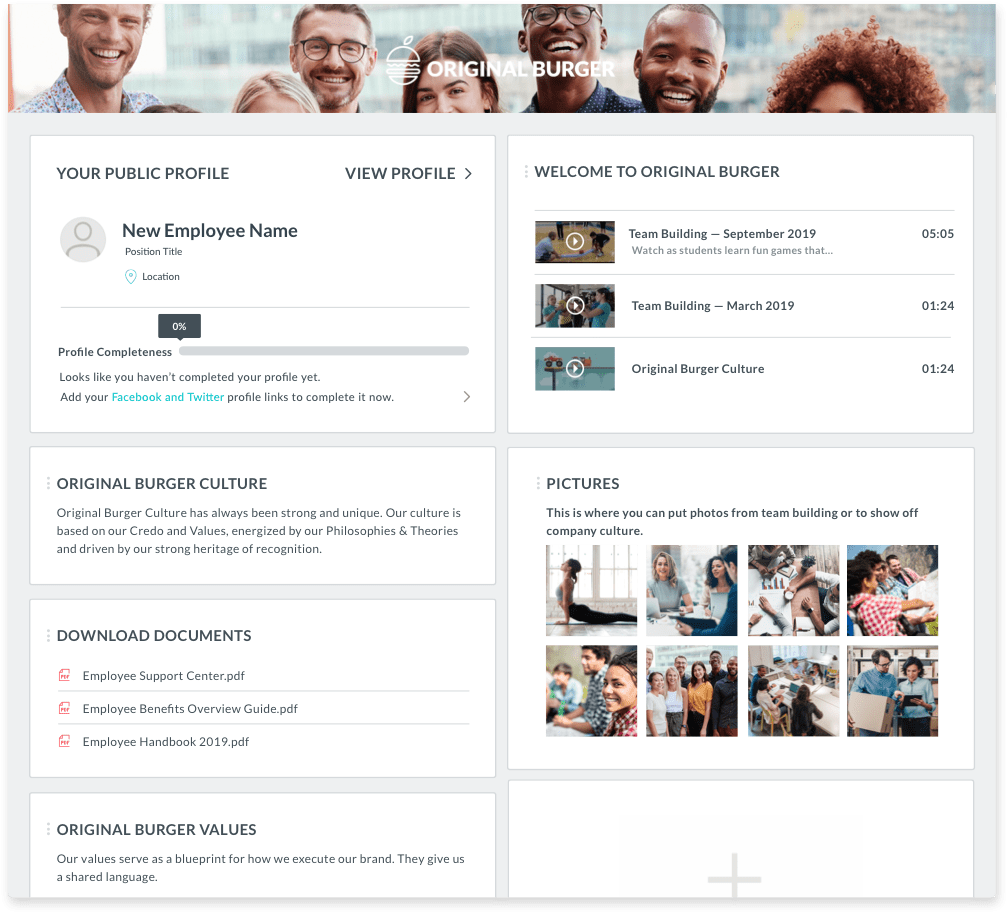 Custom Employee Profile
