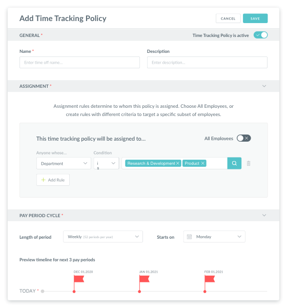 project tracking