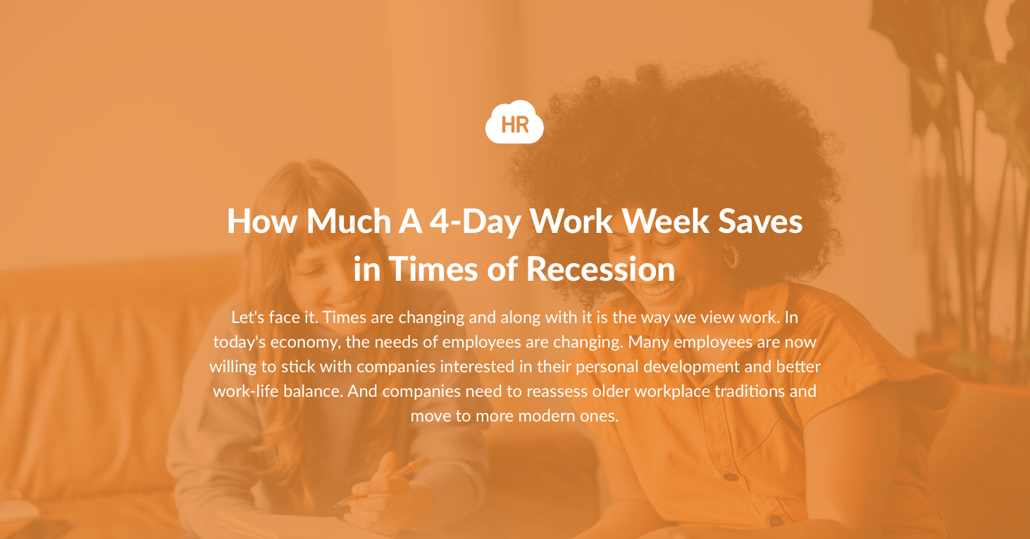How Much A 4-Day Work Week Saves in Times of Recession