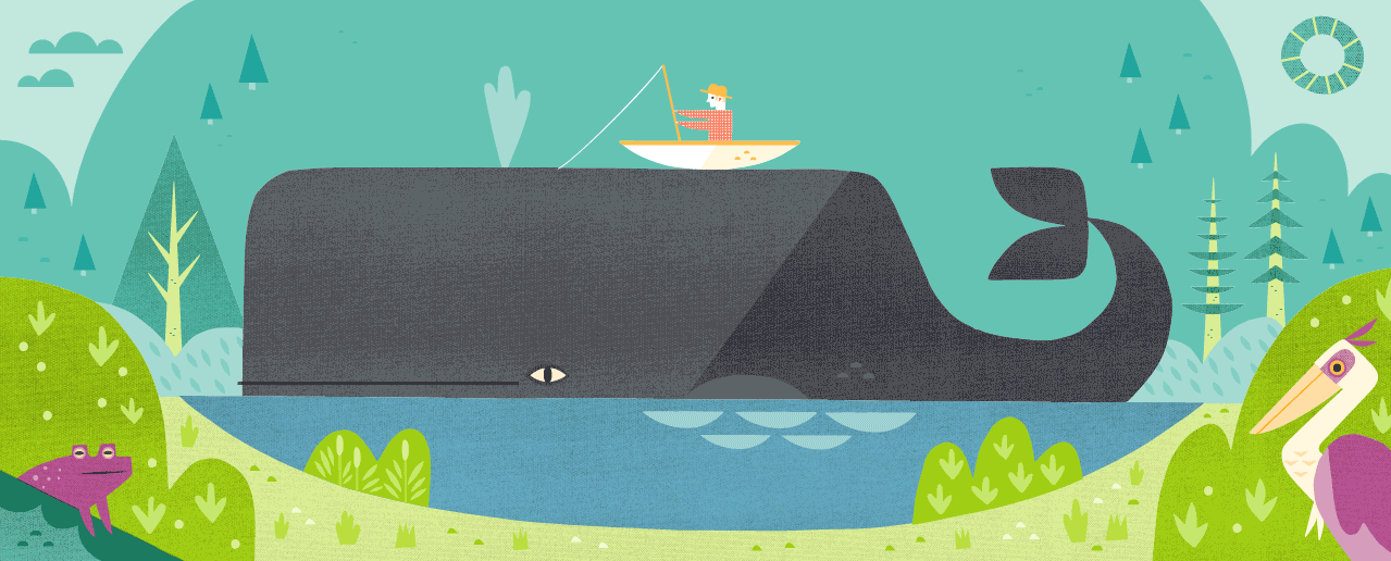 fisherman and whale